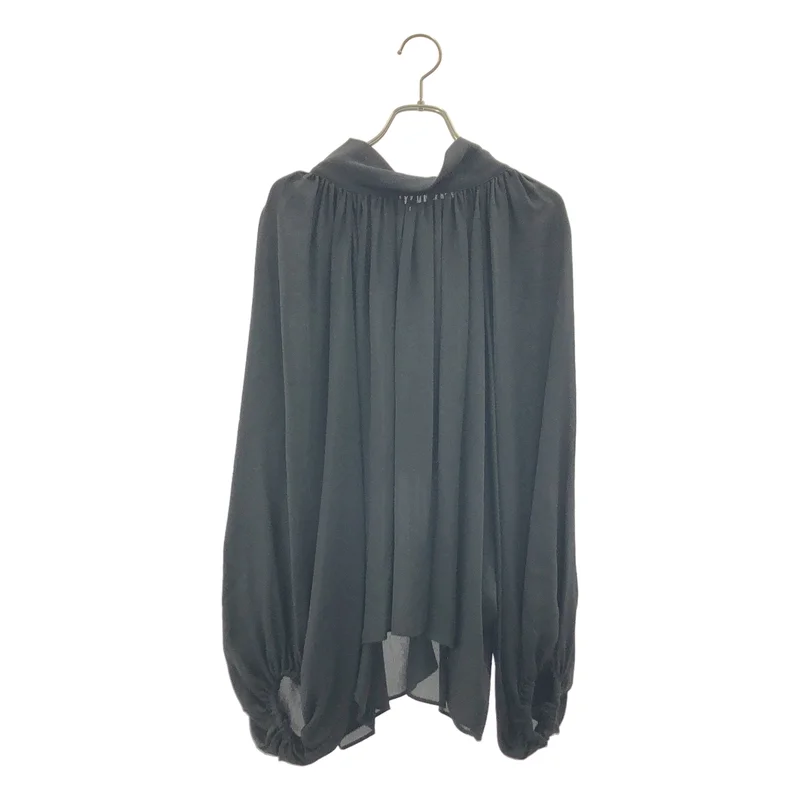 MUSE de Deuxieme Classe / ミューズドゥーズィーエムクラス | 2021AW | GG SILK / silk 100％ / シルク ギャザー ボリューム ブラウス | F | レディース