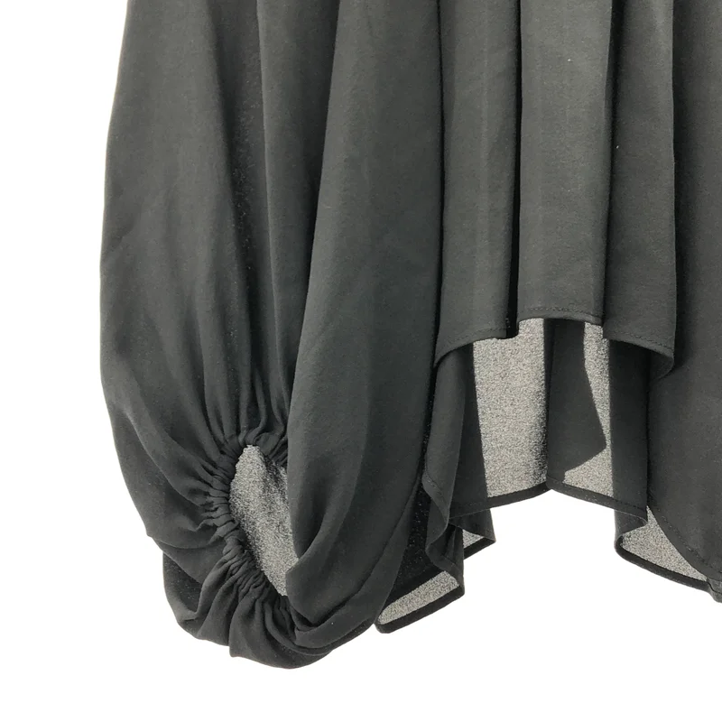 MUSE de Deuxieme Classe / ミューズドゥーズィーエムクラス | 2021AW | GG SILK / silk 100％ / シルク ギャザー ボリューム ブラウス | F | レディース