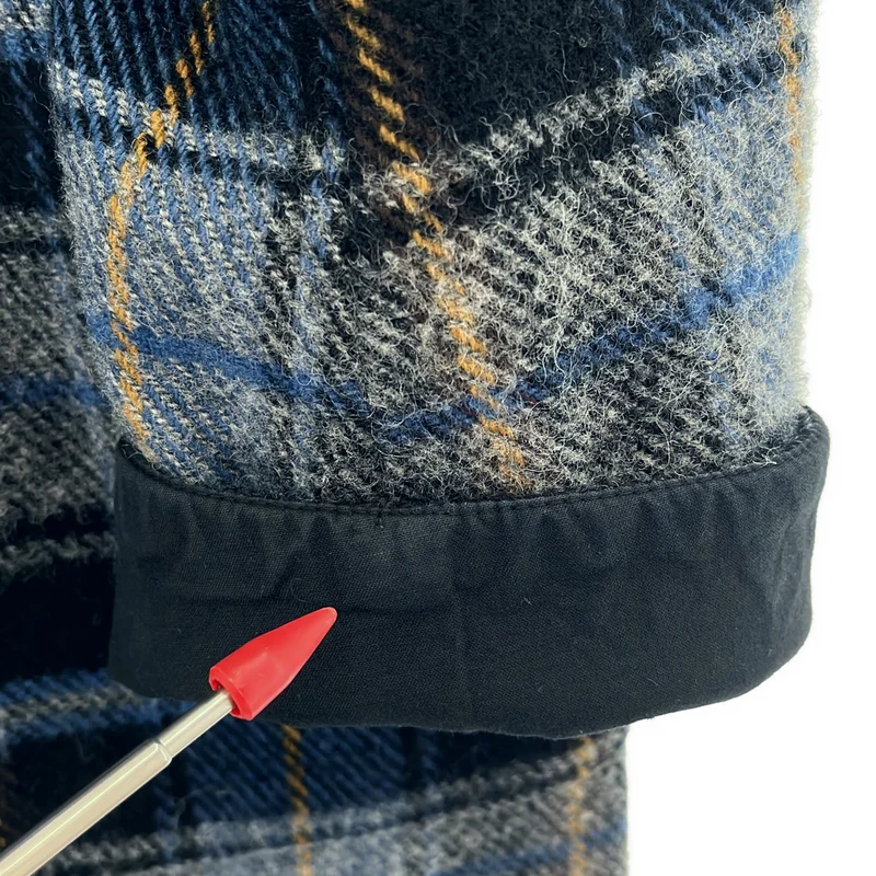 CALVIN KLEIN / カルバンクライン | Checked Wool Overcoat チェック チェスターコート | 46 | メンズ