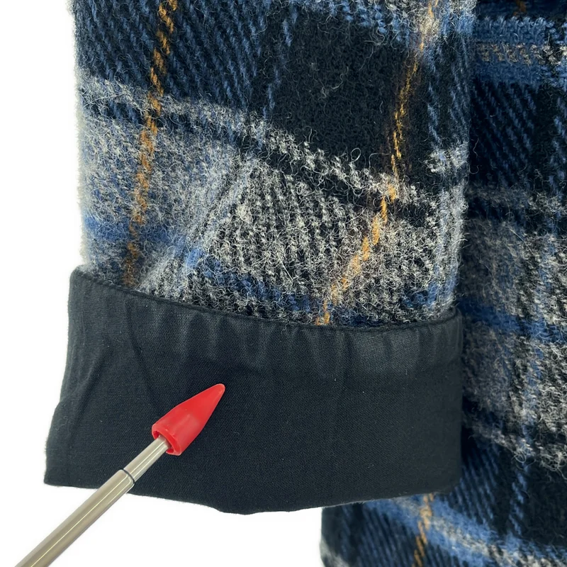 CALVIN KLEIN / カルバンクライン | Checked Wool Overcoat チェック チェスターコート | 46 | メンズ