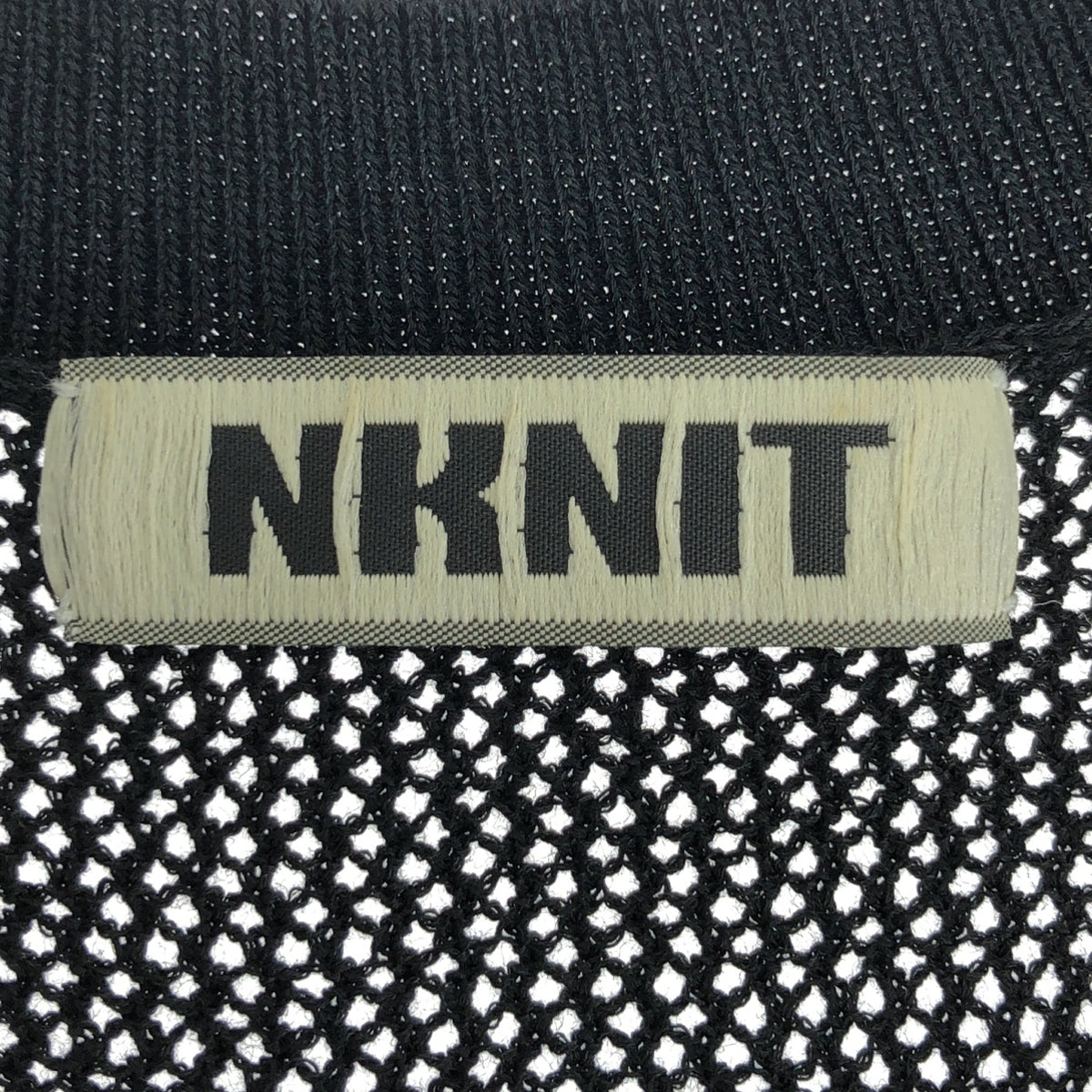 NKNIT / ンニット | 2024SS | Mesh Knit メッシュ ニット Tシャツ | 1 | ブラック | レディース NKNIT / ンニット | 2024SS | Mesh Knit メッシュ ニット Tシャツ | 1