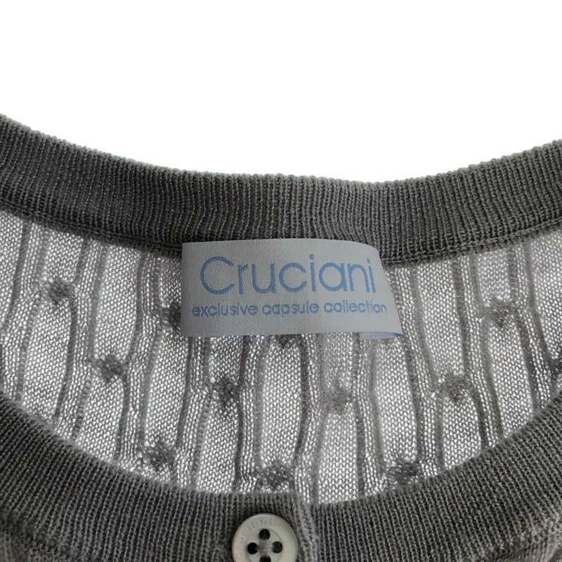 Cruciani / クルチアーニ | カシミヤ シルク クルーネックカーディガン | 40 | レディース