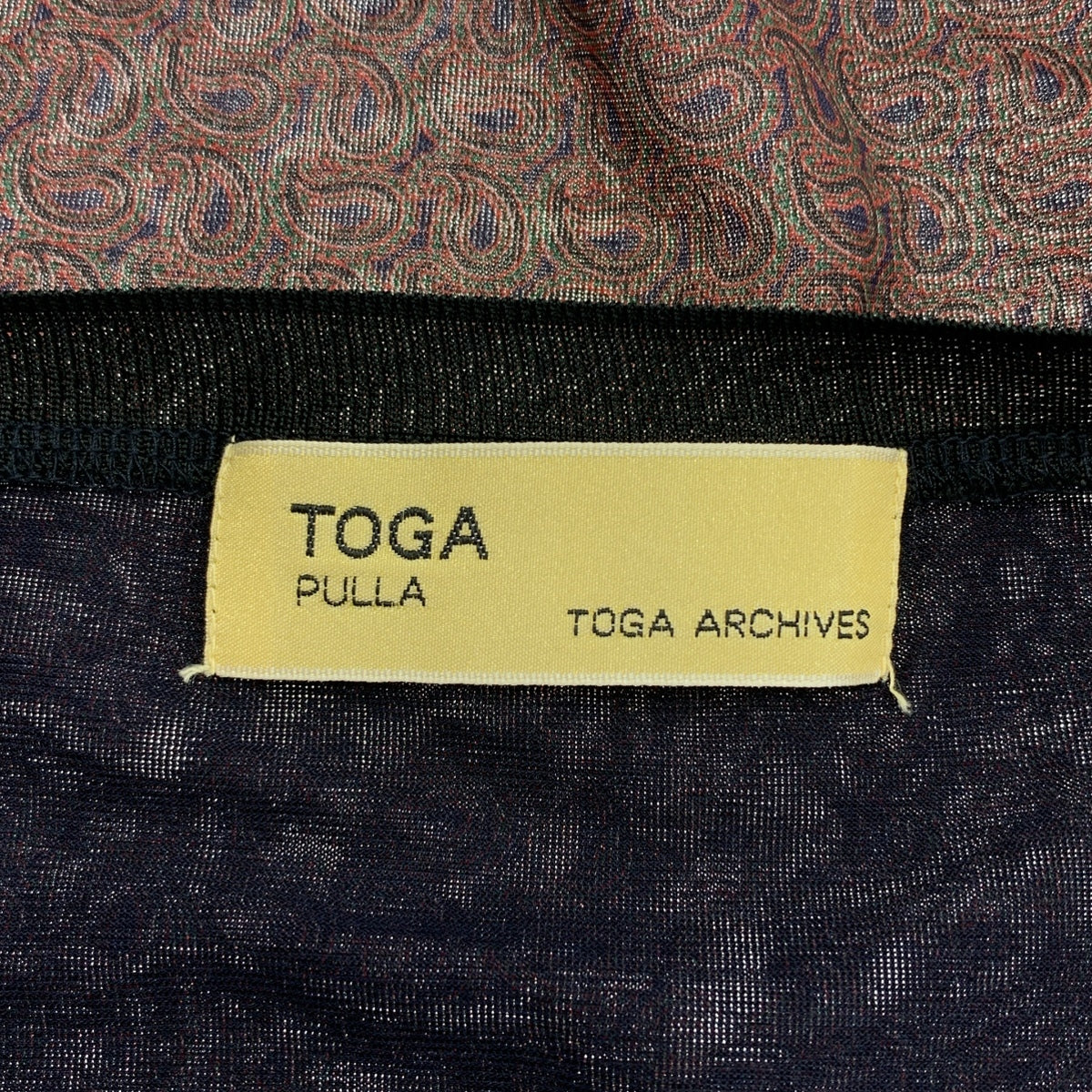 TOGA PULLA / トーガプルラ | ペイズリー柄 クルーネックニット | 1