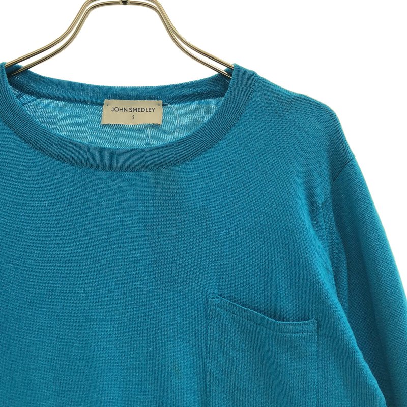 JOHN SMEDLEY / ジョンスメドレー | ウール クルーネックニット | S | メンズ