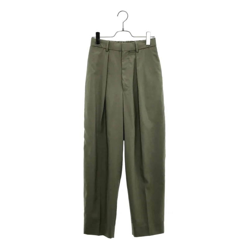 MARKAWARE / マーカウェア | CLASSIC FIT TROUSERS ORGANIC WOOL TROPICAL ウールトロピカル タック イージースラックス | 1 | メンズ