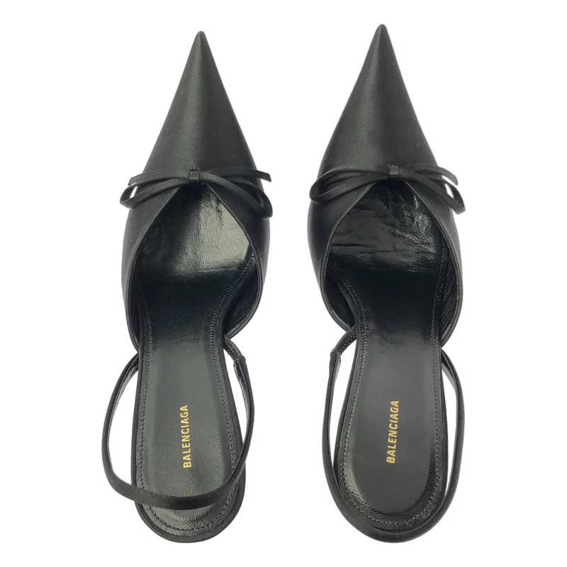 BALENCIAGA / バレンシアガ | サテン ポインテッドトゥ ミュール サンダル | 38 | レディース