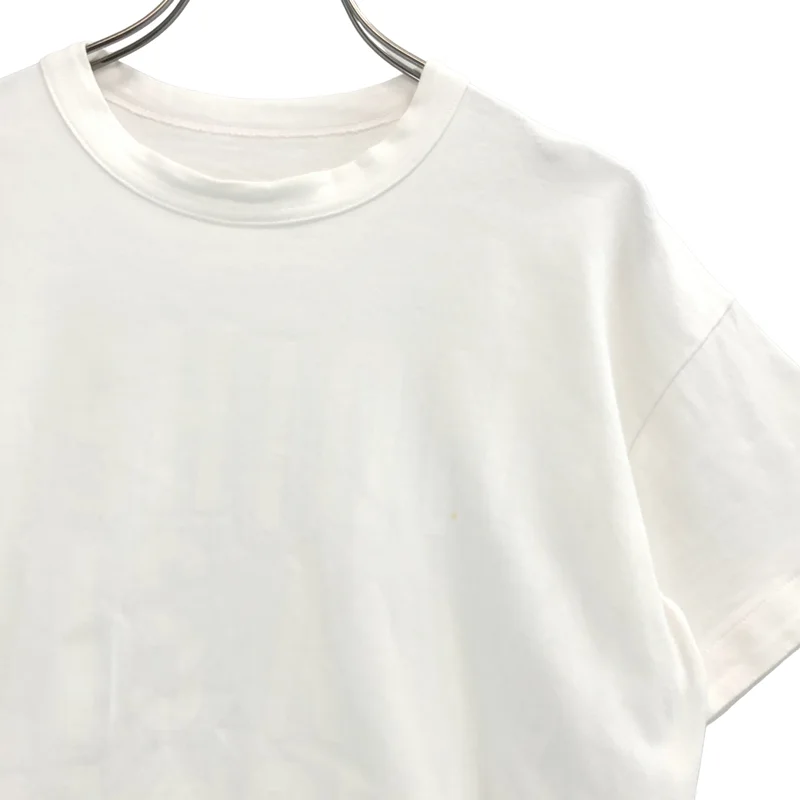 sacai / サカイ | コットン サイドジップ FASHION IS A PASSION プリントTシャツ | 1 | レディース