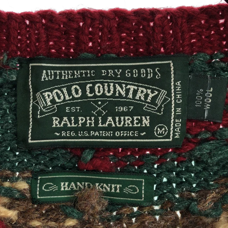 POLO RALPH LAUREN / ポロラルフローレン | COUNTRY / ネイティブ柄 プルオーバーニット | M | メンズ