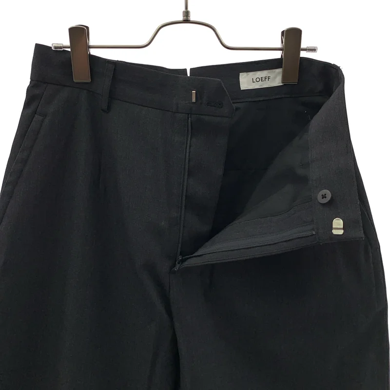 LOEFF / ロエフ | 2026DD | 高密度 ウール ギャバ ボンタン トラウザー パンツ | 2 | レディース