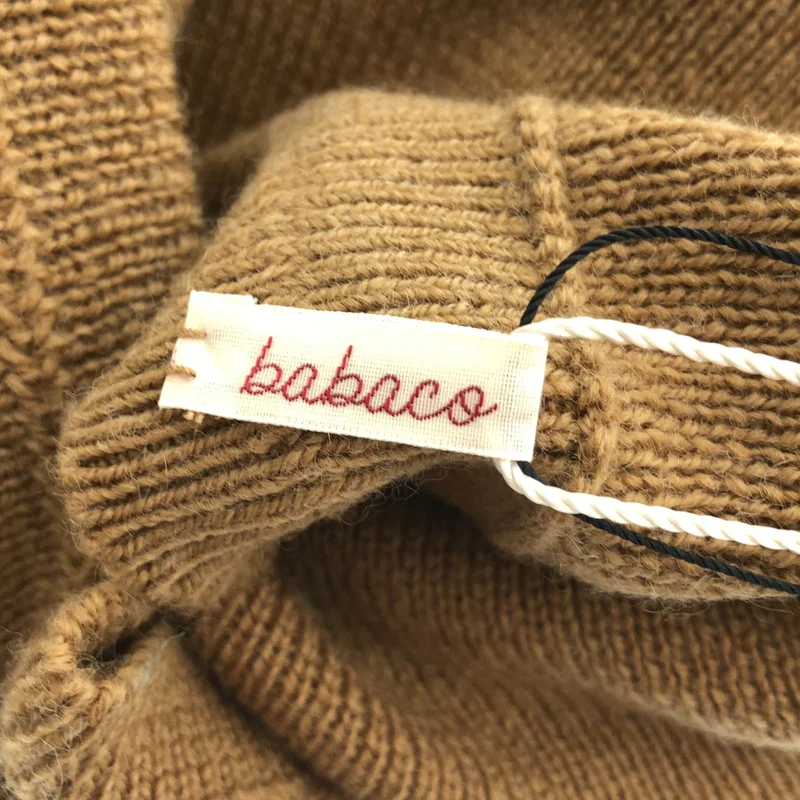babaco / ババコ | LACE TOP / ウール キャメル レース切り替え ニットタンクトップ | F | レディース