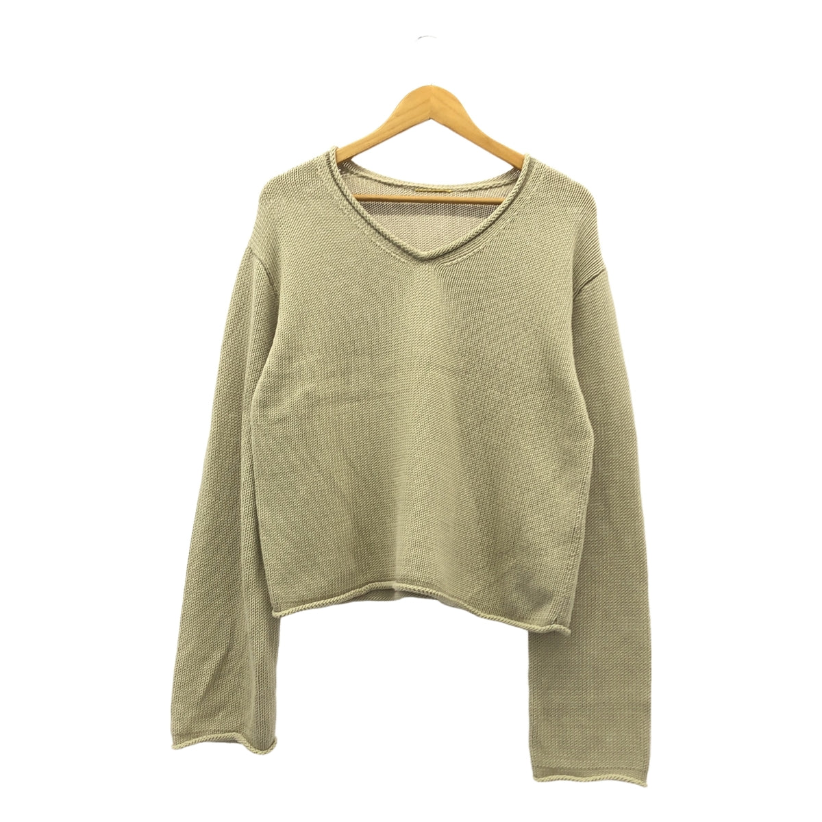 L'Appartement / アパルトモン | 2024SS | Cotton 3G Vneck Knit Vネック ニット | ベージュ | レディース L'Appartement / アパルトモン | 2024SS | Cotton 3G Vneck Knit V