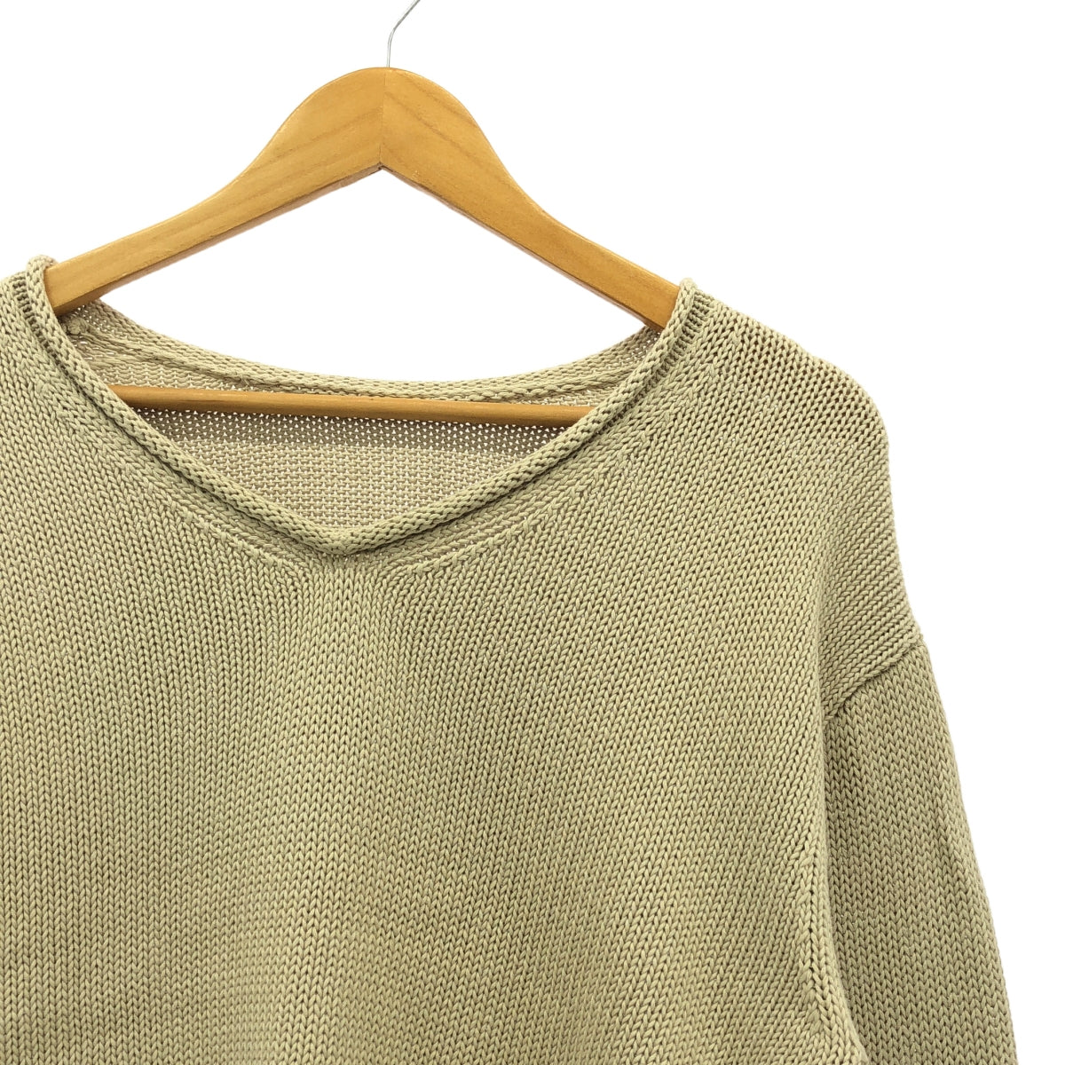 L'Appartement / アパルトモン | 2024SS | Cotton 3G Vneck Knit Vネック ニット | ベージュ | レディース L'Appartement / アパルトモン | 2024SS | Cotton 3G Vneck Knit V