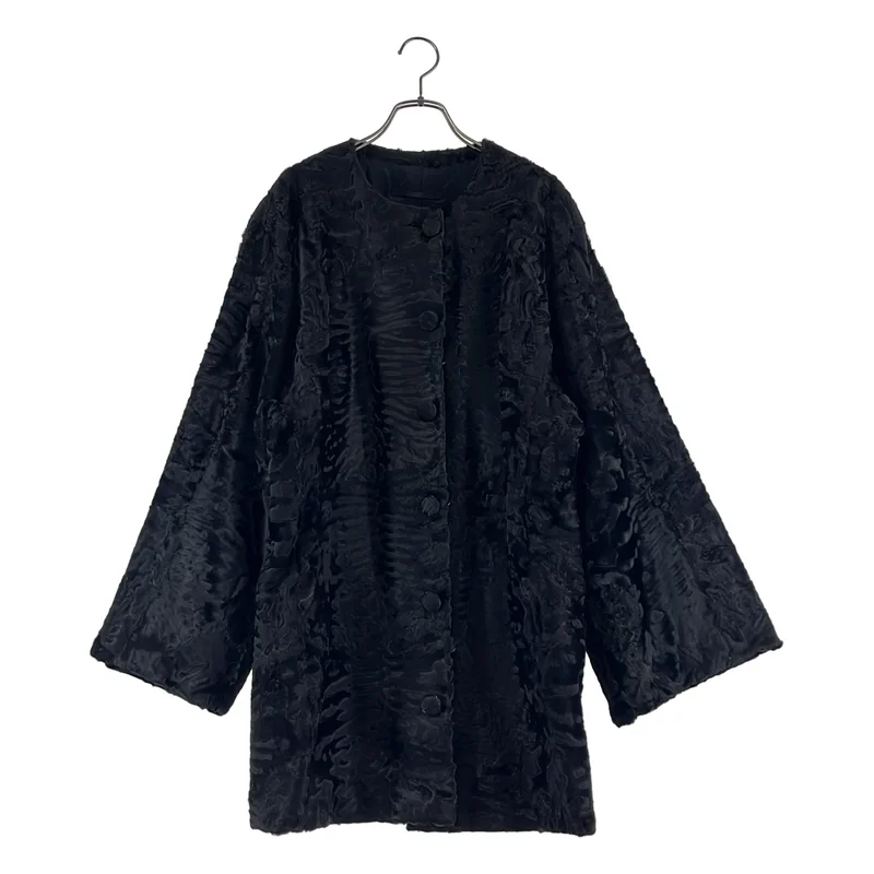FOXEY BOUTIQUE / フォクシーブティック | ファー ワイドスリーブ ノーカラー コート | 44 | レディース
