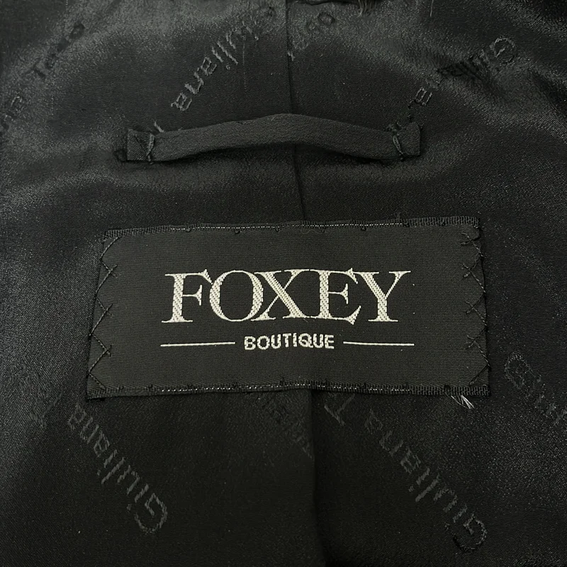 FOXEY BOUTIQUE / フォクシーブティック | ファー ワイドスリーブ ノーカラー コート | 44 | レディース
