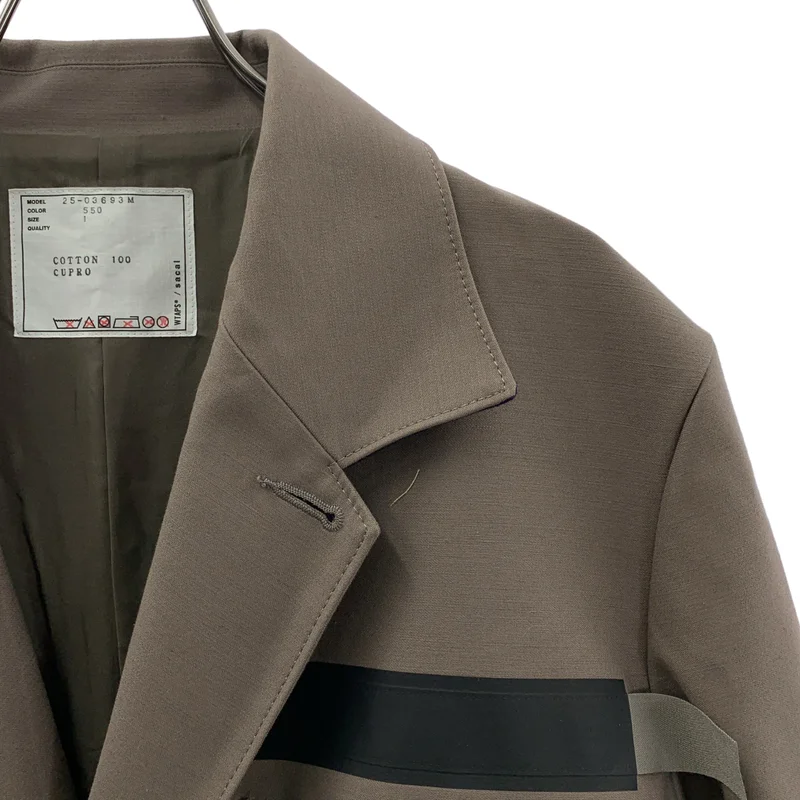 sacai / サカイ | 2025SS | ×WTAPS / Cotton Back Satin Jacket コットン バック サテンジャケット | 1 | メンズ