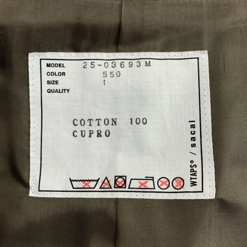 sacai / サカイ | 2025SS | ×WTAPS / Cotton Back Satin Jacket コットン バック サテンジャケット | 1 | メンズ