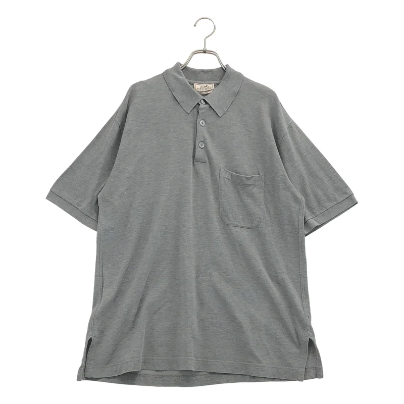 HERMES / エルメス | Hロゴ 刺しゅう ポロシャツ | XL | メンズ