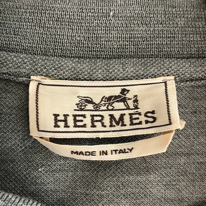 HERMES / エルメス | Hロゴ 刺しゅう ポロシャツ | XL | メンズ