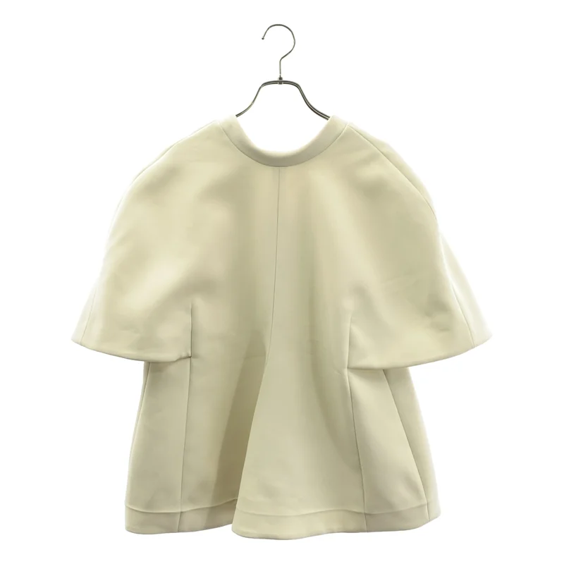 CARVEN / カルヴェン | Paneled cady top パール ショートスリーブ ブラウス | 38 | レディース
