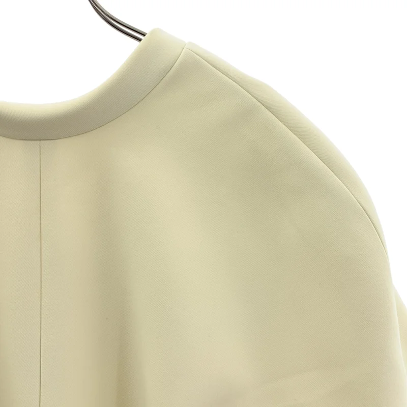 CARVEN / カルヴェン | Paneled cady top パール ショートスリーブ ブラウス | 38 | レディース
