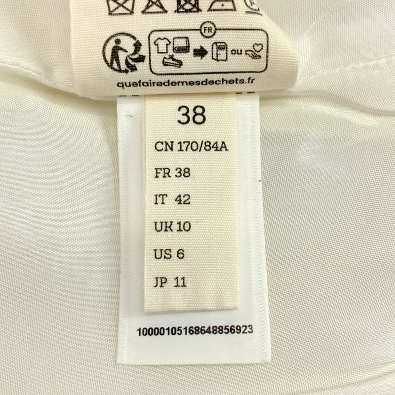 CARVEN / カルヴェン | Paneled cady top パール ショートスリーブ ブラウス | 38 | レディース
