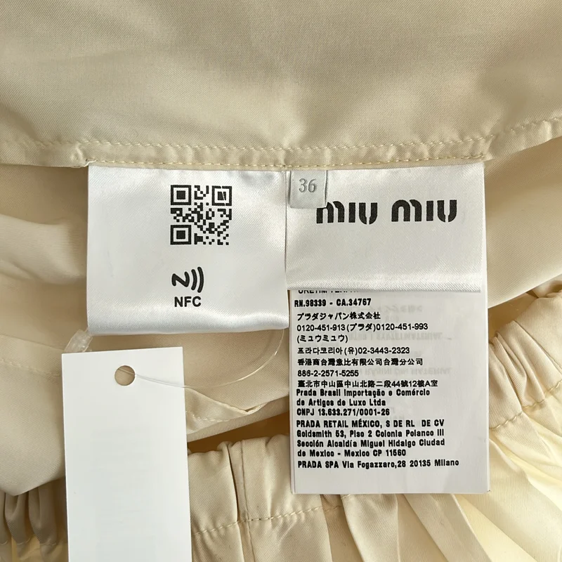 miu miu / ミュウミュウ | シルク コーティングロゴ フーデット ジャケット | 36 | レディース
