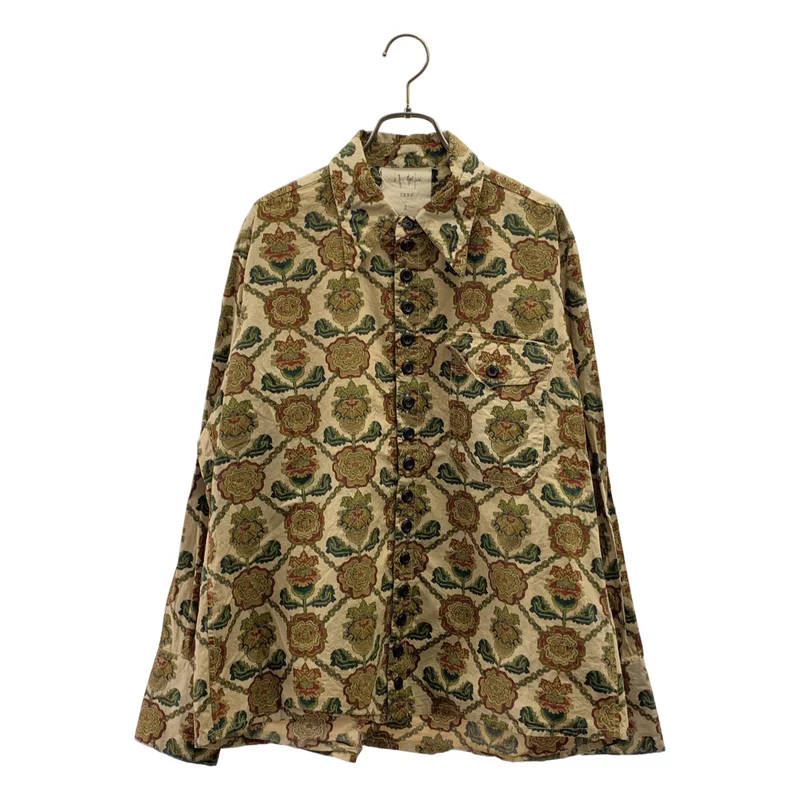JOHN ALEXANDER SKELTON / ジョンアレキサンダースケルトン | cotton flower shirt / コットン 総柄 シャツ | S | メンズ