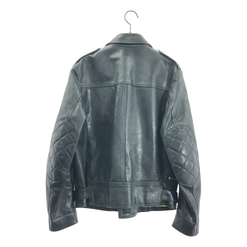 RAF BY RAF SIMONS / ラフバイラフシモンズ | レザー ダブルライダースジャケット | 46 | メンズ