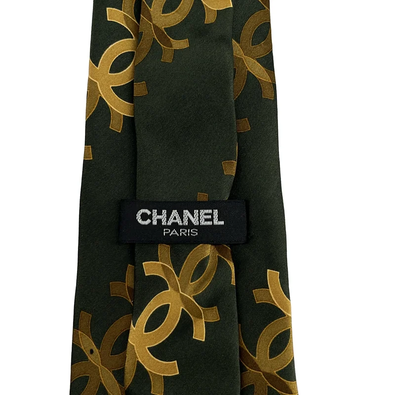CHANEL / シャネル | シルク 総柄 ココマーク スーツ ネクタイ |