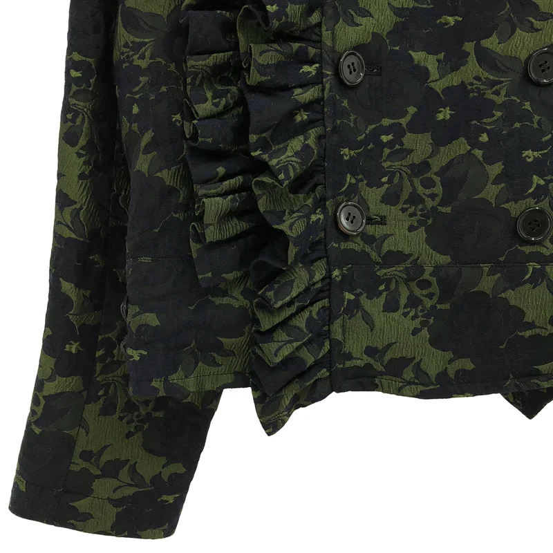 noir kei ninomiya / ノワールケイニノミヤ | 2020SS | ジャガード フリル ジャケット 3E-J019 | S | レディース
