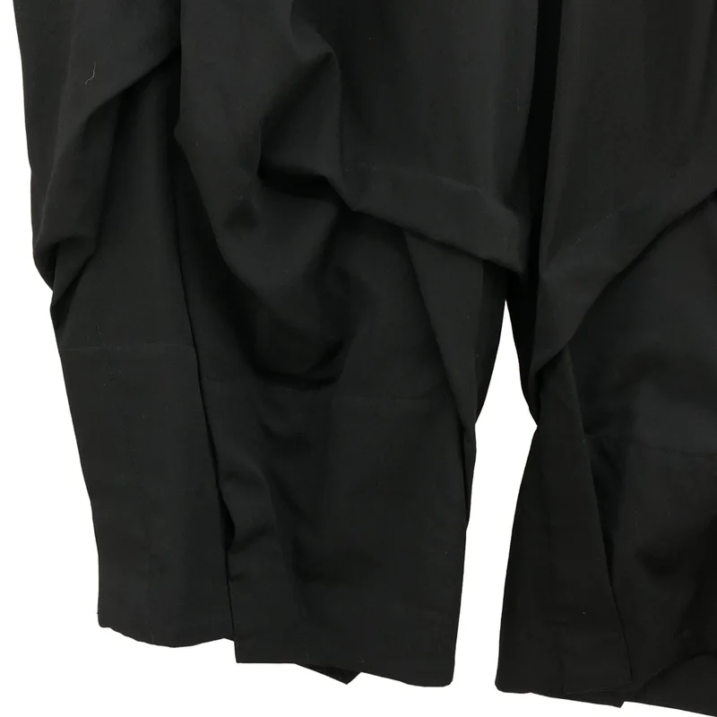 YOHJI YAMAMOTO POUR HOMME / ヨウジヤマモトプールオム | 2023SS | ウールギャバジン ランダムタック ワイドパンツ | 2 | メンズ