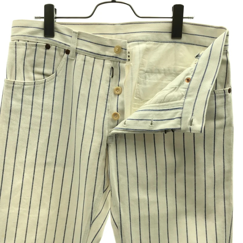 Martin Margiela / マルタンマルジェラ | 2007SS | 本人期 コットン ストライプ 5P ストレートパンツ | 46 | メンズ