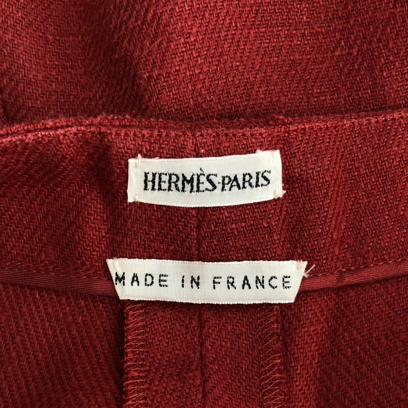 HERMES / エルメス | by Martin Margiela マルジェラ / リネン ワイド イージーパンツ | 38 | レディース