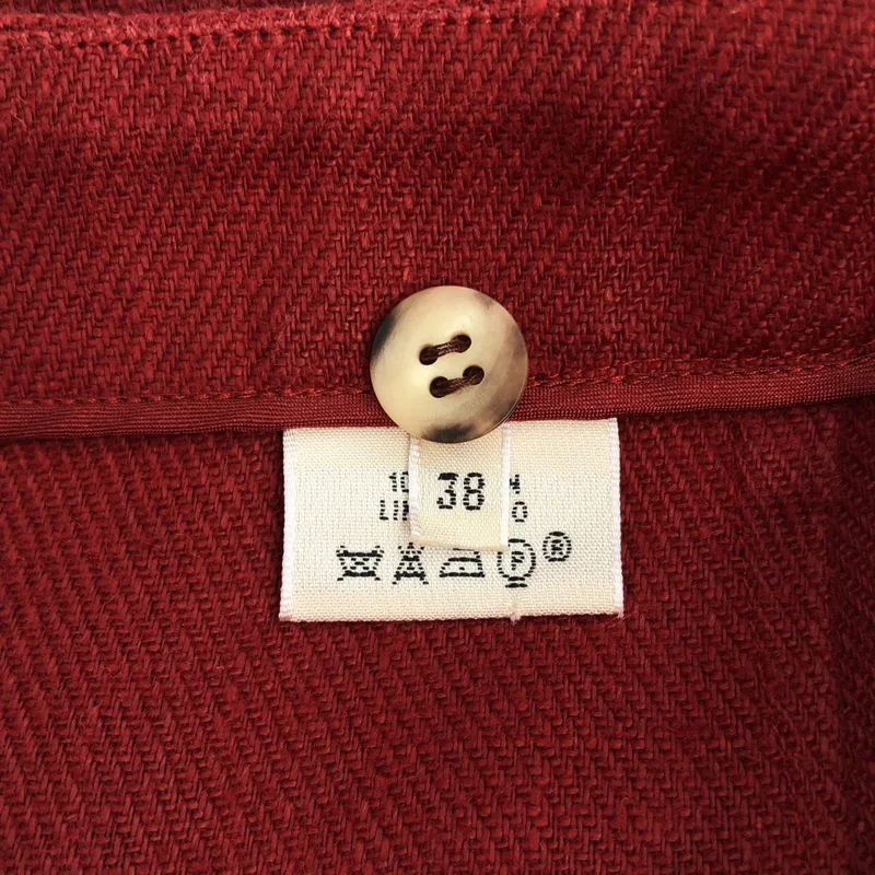 HERMES / エルメス | by Martin Margiela マルジェラ / リネン ワイド イージーパンツ | 38 | レディース