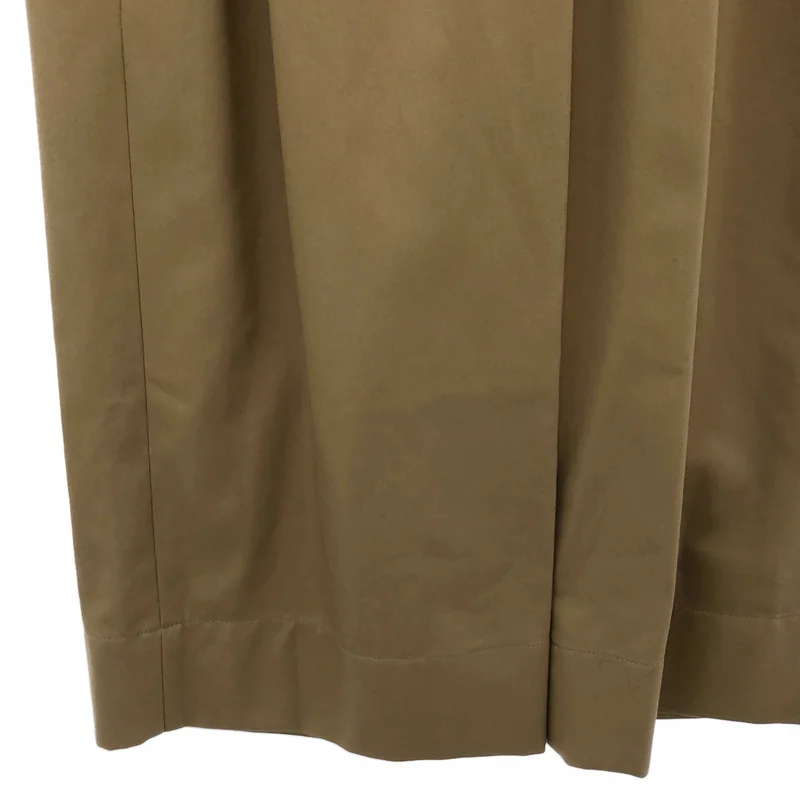 UNITED ARROWS / ユナイテッドアローズ | コットンツイル サイドベルト 3タック ワイドパンツ | 38 | レディース