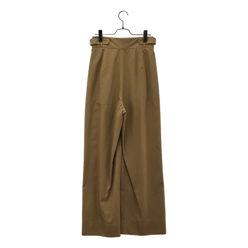 UNITED ARROWS / ユナイテッドアローズ | コットンツイル サイドベルト 3タック ワイドパンツ | 38 | レディース