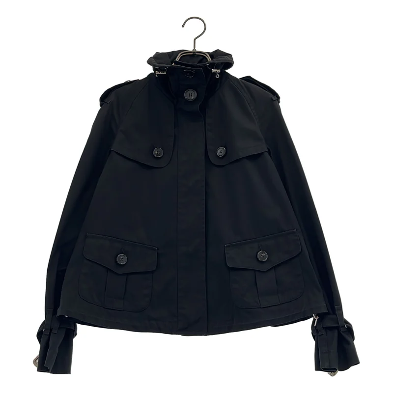 MONCLER / モンクレール | スタンドカラー ショートトレンチジャケット | 0 | レディース