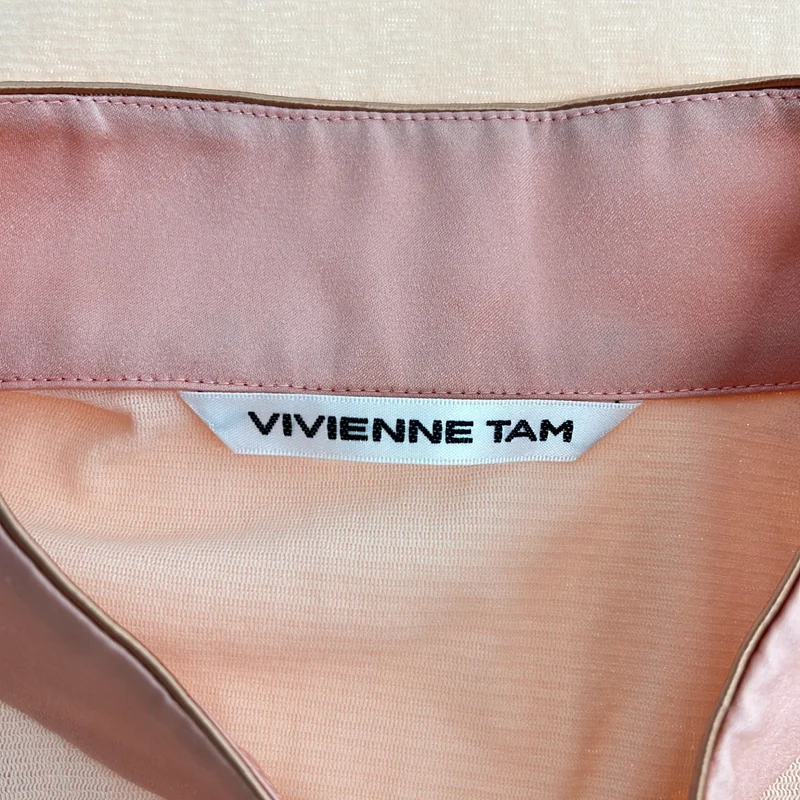 VIVIENNE TAM / ヴィヴィアンタム | フラワー刺しゅう パワーネット ノースリーブ チャイナブラウス | 0 | レディース