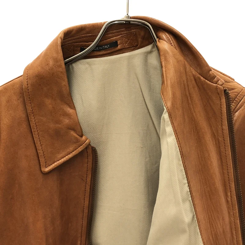 Maison Martin Margiela / メゾンマルタンマルジェラ | 2013SS | ラムレザー ダメージ加工 A-2 フライトジャケット | 44 | メンズ
