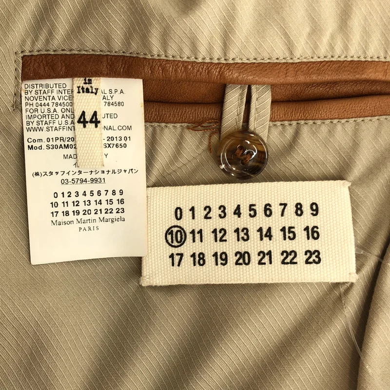 Maison Martin Margiela / メゾンマルタンマルジェラ | 2013SS | ラムレザー ダメージ加工 A-2 フライトジャケット | 44 | メンズ
