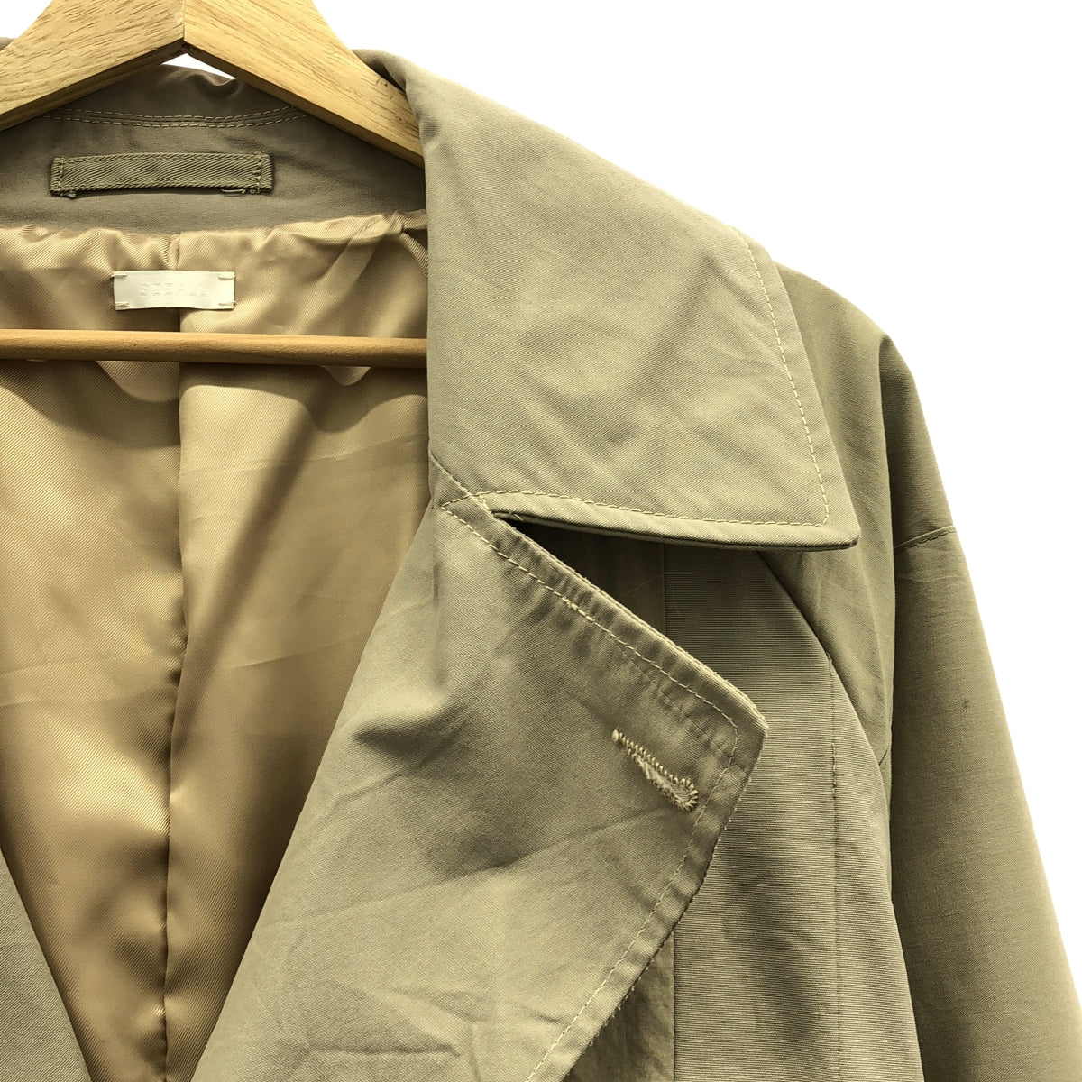 SEEALL / シーオール | RECONSTRUCTED TIELOCKEN COAT コットン 再構築 タイロッケンコート | 3 | ベージュ | メンズ SEEALL / シーオール | RECONSTRUCTED TIELOCKEN COAT コットン 再構築