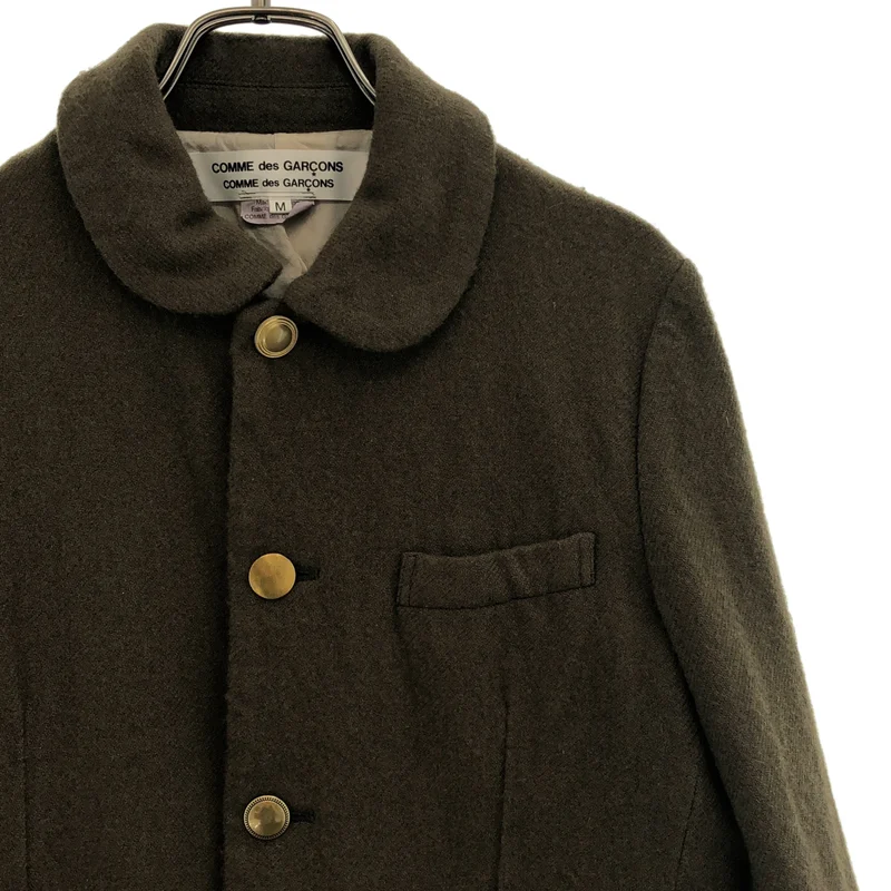 COMME des GARCONS COMME des GARCONS / コムコム | 2014AW | ウール 金ボタン ラウンドカラージャケット | M | レディース