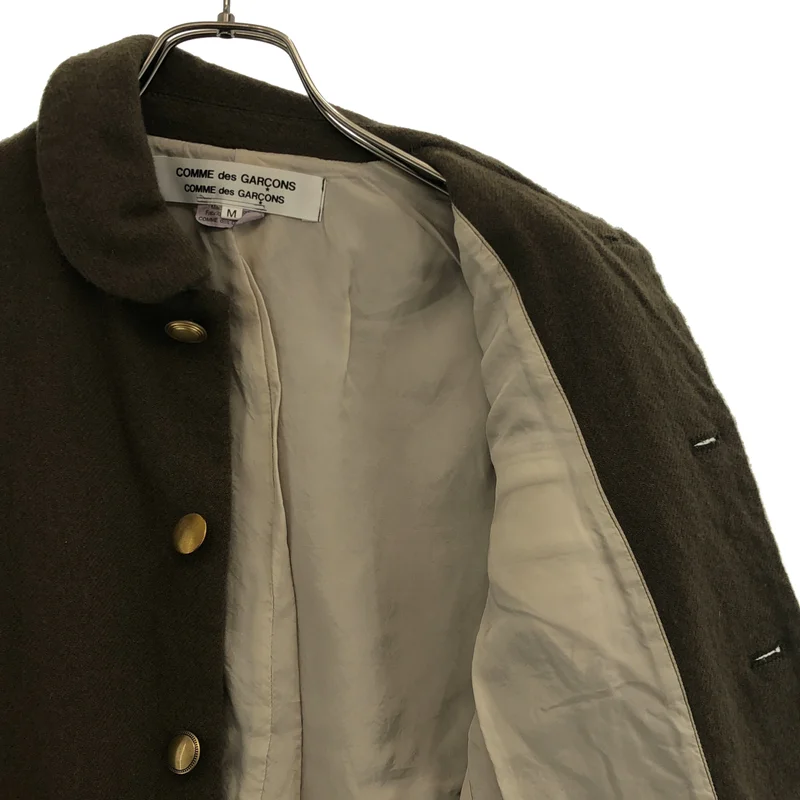 COMME des GARCONS COMME des GARCONS / コムコム | 2014AW | ウール 金ボタン ラウンドカラージャケット | M | レディース