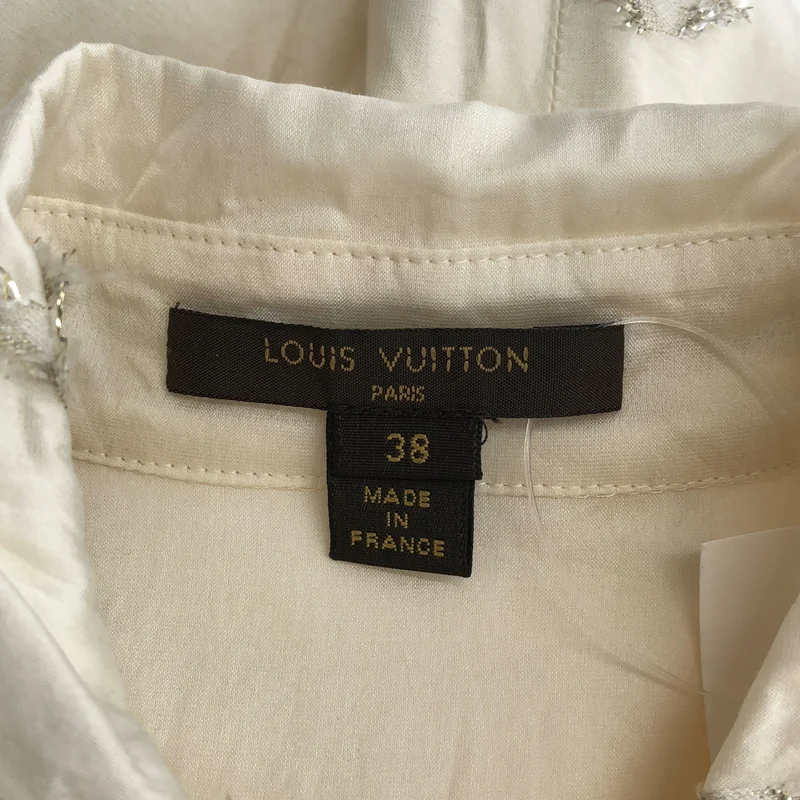 Louis Vuitton / ルイヴィトン | コットン シルク ジャガード ノースリーブワンピース | 38 | レディース