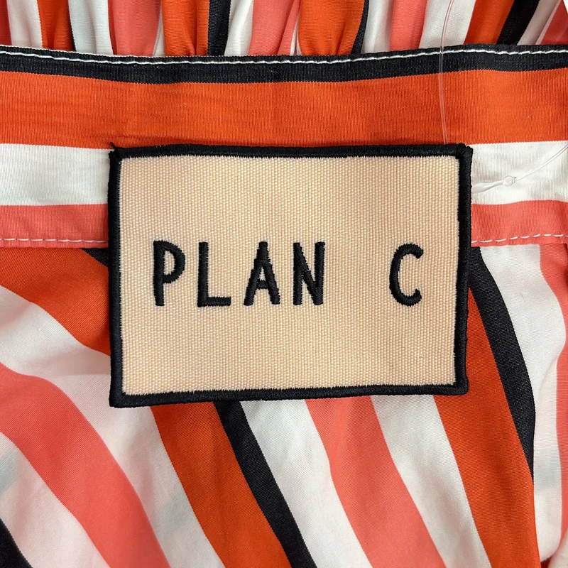 Plan C / プランシー | ストライプ ギャザー スカート | 38 | レディース