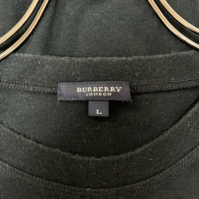 Burberry / バーバリー | ノバチェックロゴ プリント Tシャツ カットソー | L | レディース