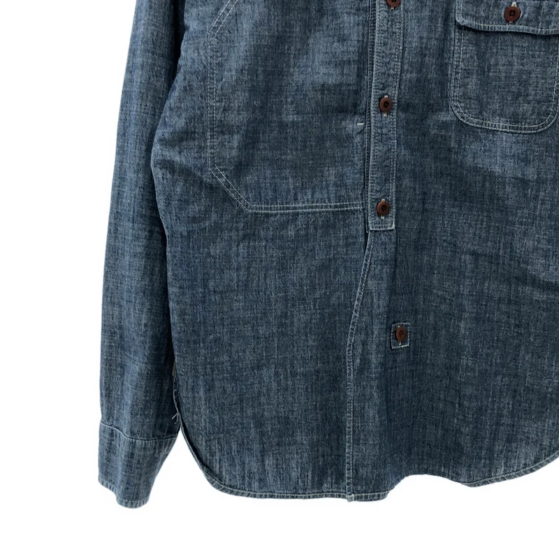 JUNYAWATANABE COMMEdesGARCONS MAN / ジュンヤワタナベマン | 2014AW | バックチェック コーデュロイ切り替え シャンブレーシャツ | XS | メンズ