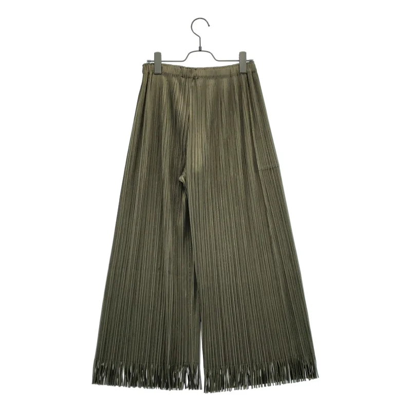 PLEATS PLEASE ISSEY MIYAKE / プリーツプリーズイッセイミヤケ | プリーツ フリンジ イージー ワイドパンツ | 4 | レディース