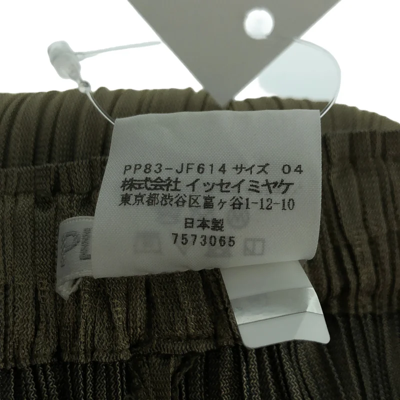 PLEATS PLEASE ISSEY MIYAKE / プリーツプリーズイッセイミヤケ | プリーツ フリンジ イージー ワイドパンツ | 4 | レディース