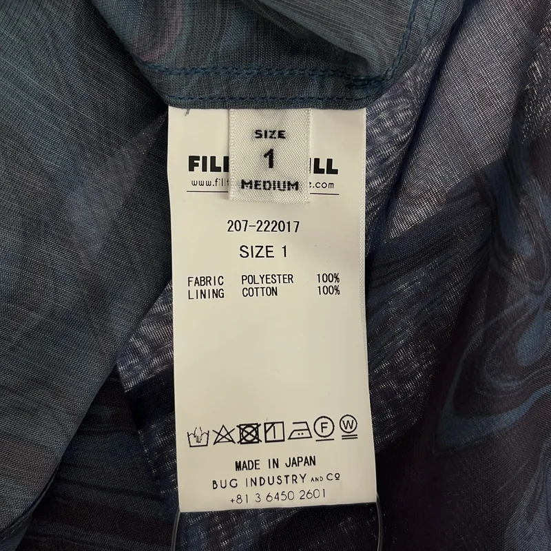 FILL THE BILL / フィルザビル | MARBLE SHEER シャツ | 1 | レディース